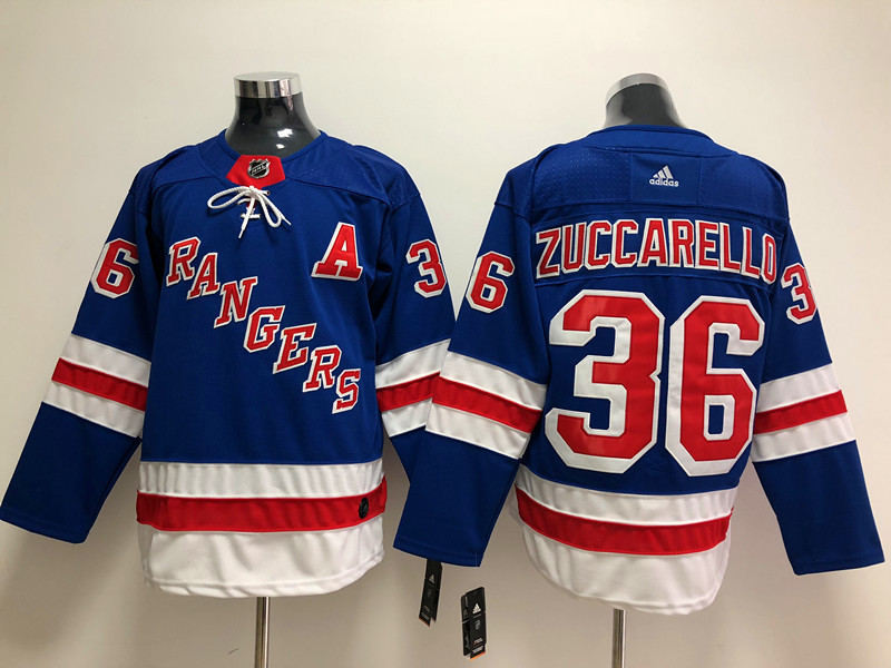 Men's New York Rangers Mats Zuccarello #36 Blue Jersey